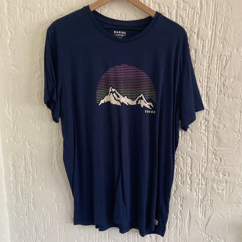 Marine Layer Short Sleeve T-Shirt Size Large